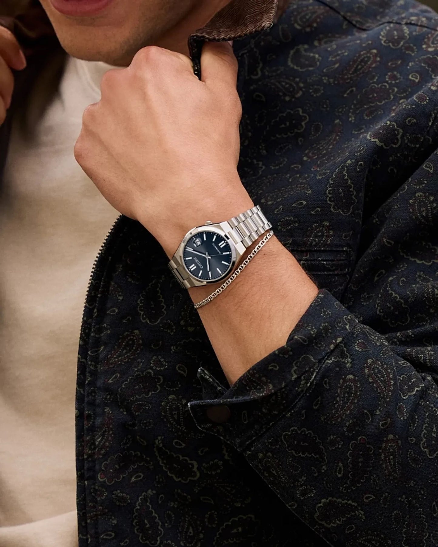 Montre Citizen Tsuyosa 37mm Gray Blue NJ0200-50M