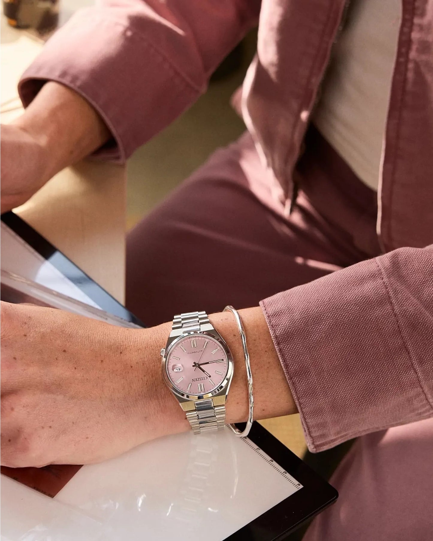 Montre Citizen Tsuyosa 37mm Pastel Pink NJ0200-50Z